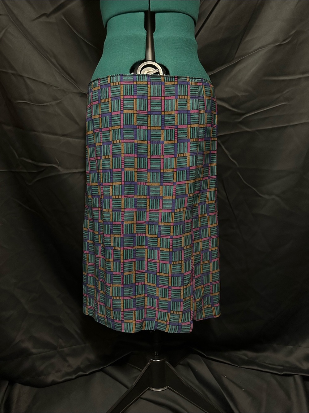 Multi Colored Retro Pencil Skirt
